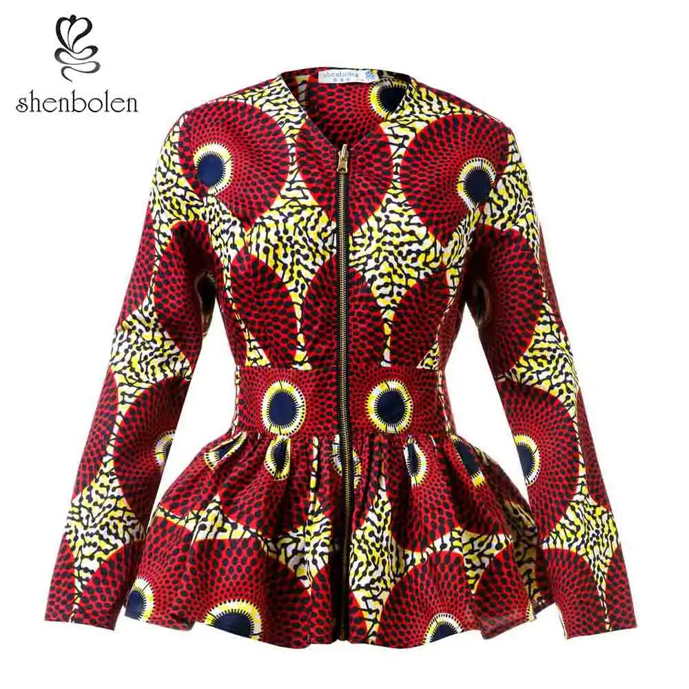 

African Clothes for Women Shirt high waist Top Ankara Print Plus Size Lady fashion Clothes