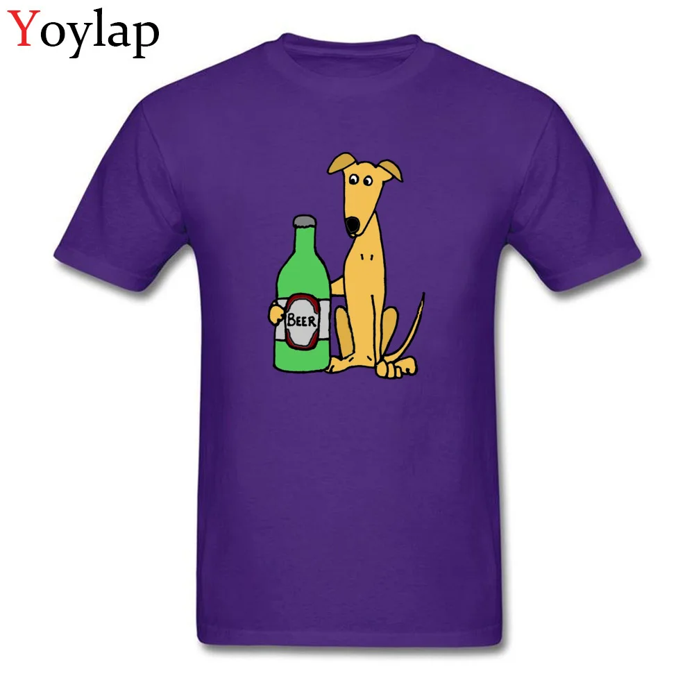 Greyhound Dog with Large Beer_purple