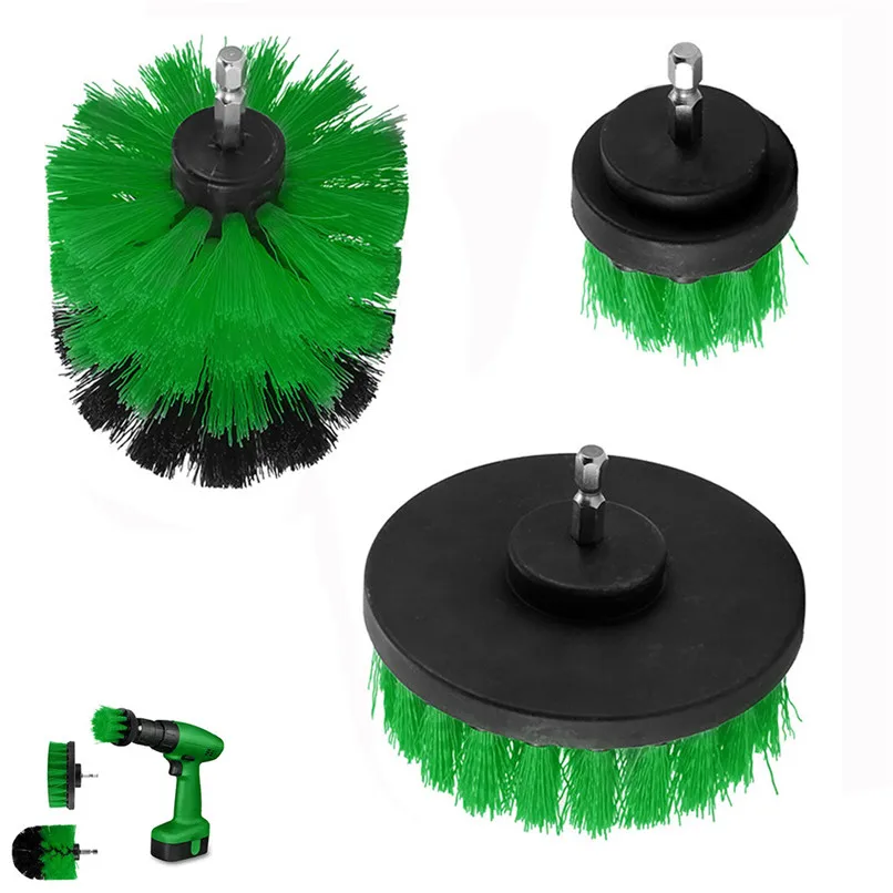 3Pcs Electric drill cleaning brush Grout Power Scrubber Cleaning Brush Tub Cleaner Combo Tool