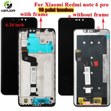Для Xiaomi Redmi note 6 pro ЖК-дисплей + сенсорный экран + рамка стеклянная панель Аксессуары Для цифрователя Замена для Redmi note 6 pro