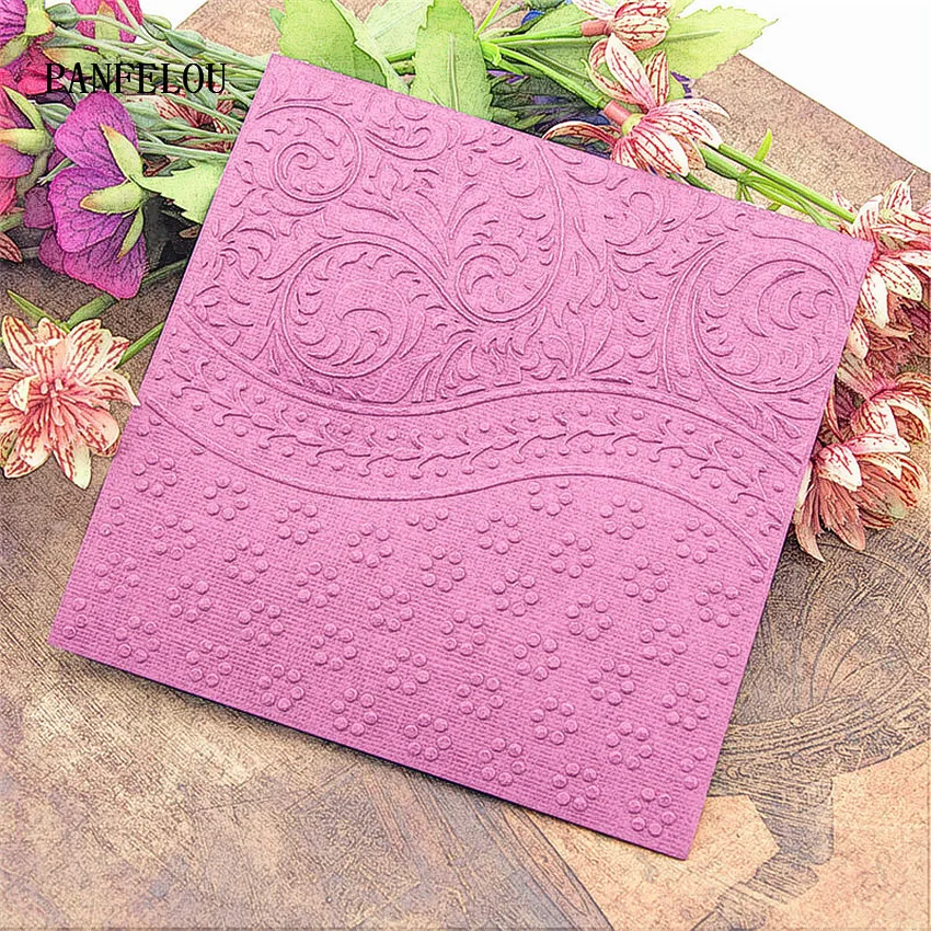 PANFELOU Curly leaf vin карта папки для тиснения пластик скрапбукинга DIY шаблон помадка