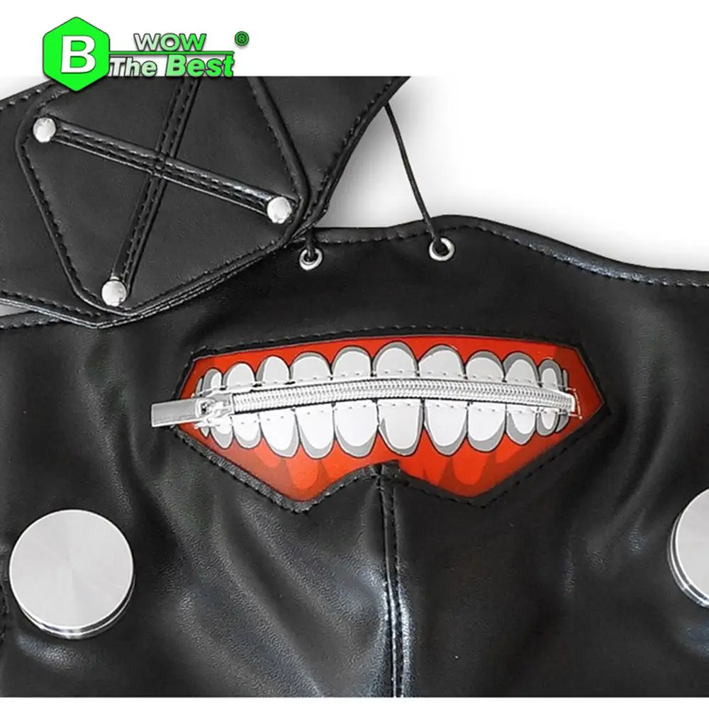 Tokyo Ghoul cosplay Mask Anime Cosplay Kaneki Ken Mask with Wigs Hair Halloween Party Cosplay mask