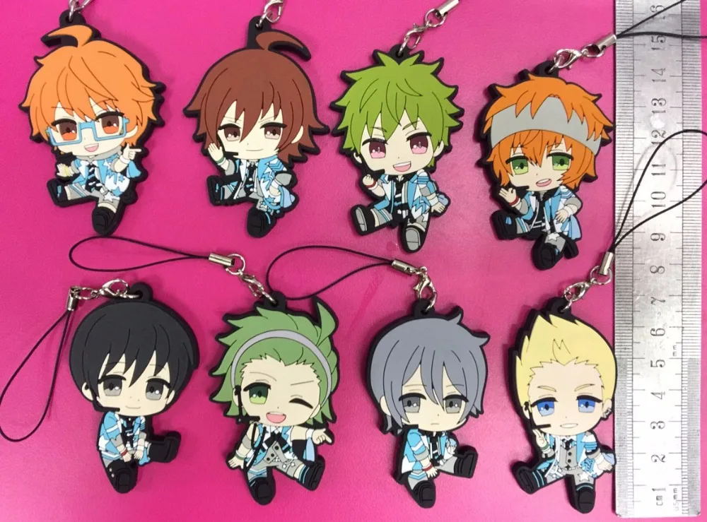 Anime Rubber Strap Phone Charm Keychain Key Ring The Idolm Ster Million Live Anime Manga