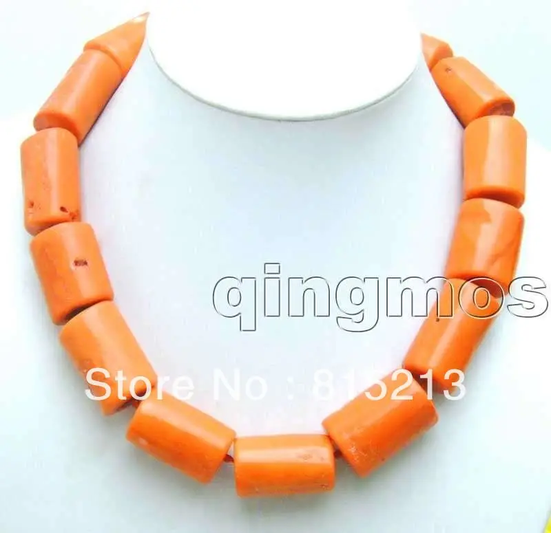 

ddh0092 SALE Long GENUINE 25-35mm Thick Slice Pink Coral Necklace 28% Discount