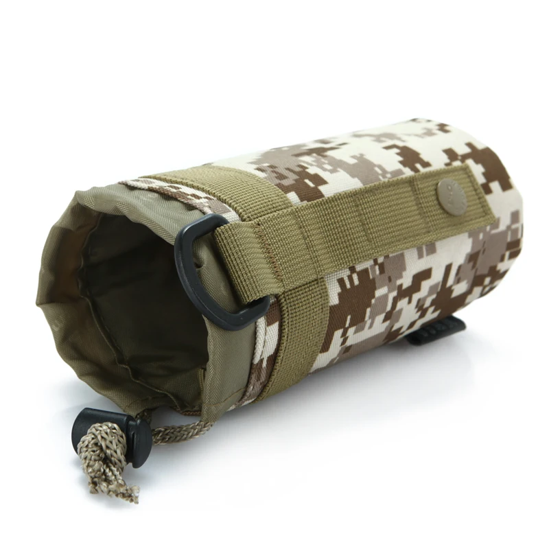 7.5*15cm Portable Outdoor molle Accessory pockets Water Bottle Bag Kettle Nylon Pouch attached Pack annex pendant bags