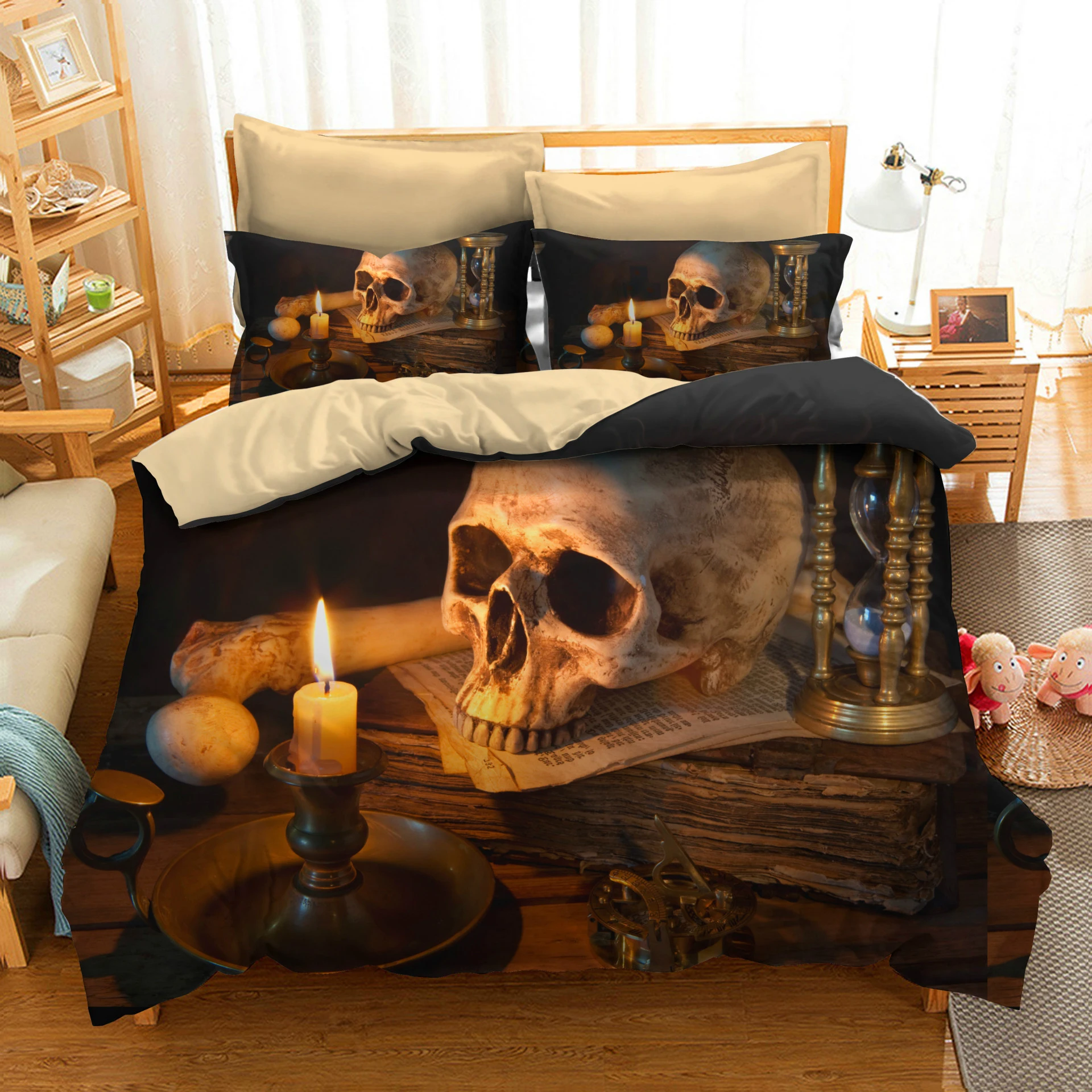 Lai Yin Sun Marilyn Monroe 3D Skulls Bedding Set Spring Bed Linen Bed Sheet Set  Bed set US Europe Twin Queen King Size Beddings