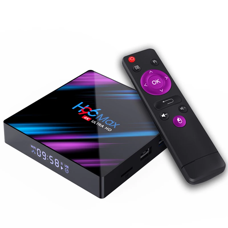 H96 MAX Smart Tv Box Android 9.0 Set Top Box 4K Mi ni Tv Box 4gb 32gb 64gb Quad Core media player Support IPTV PK X96 MINI HK1 M