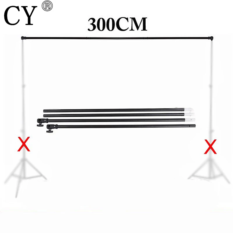 

Photography Photo Studio Vedio Background Backdrops Support Crossbar 3m Background Cross Bar for Light Stand Tripod PSBS1