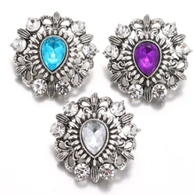 20 шт Новые оснастки ювелирные изделия Кристалл Золотое любовное сердце застёжка, бусинка 18 мм заклепки для браслетов ювелирные изделия подарок на день Святого Валентина