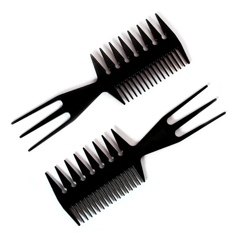 

Professional Double Side Tooth Combs Fish Bone Shape Hair Brush Barber Hair Dyeing Cutting Coloring Brush Man Hairstyling Tool