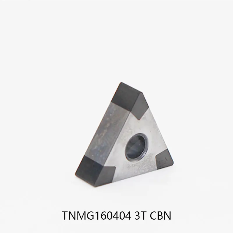 TNMG160404 3T CBN Insert 1pcs Tipped PCBN Insert External Turning Indexable Insert Hard Metal Turning Tool