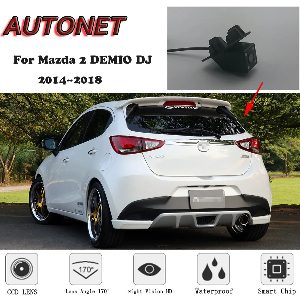 AUTONET HD ночное видение резервного копирования камера заднего вида для Mazda 2 DEMIO DJ~ /CCD/номерного знака камера