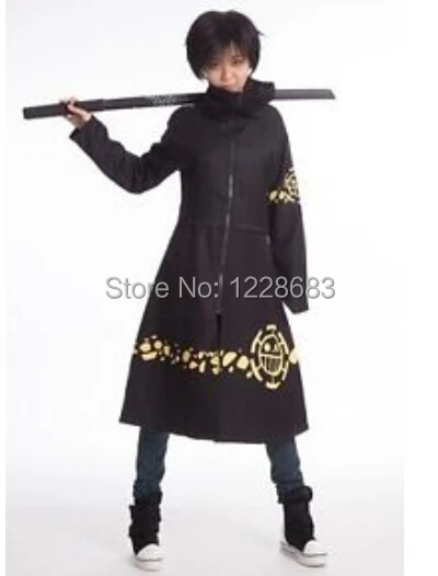 

Trafalgar D. Water Law Surgeon of Death Anime One Piece Cosplay Costume Trafalgar Law 2 years later Cosplay Coat/Clock/Jacket