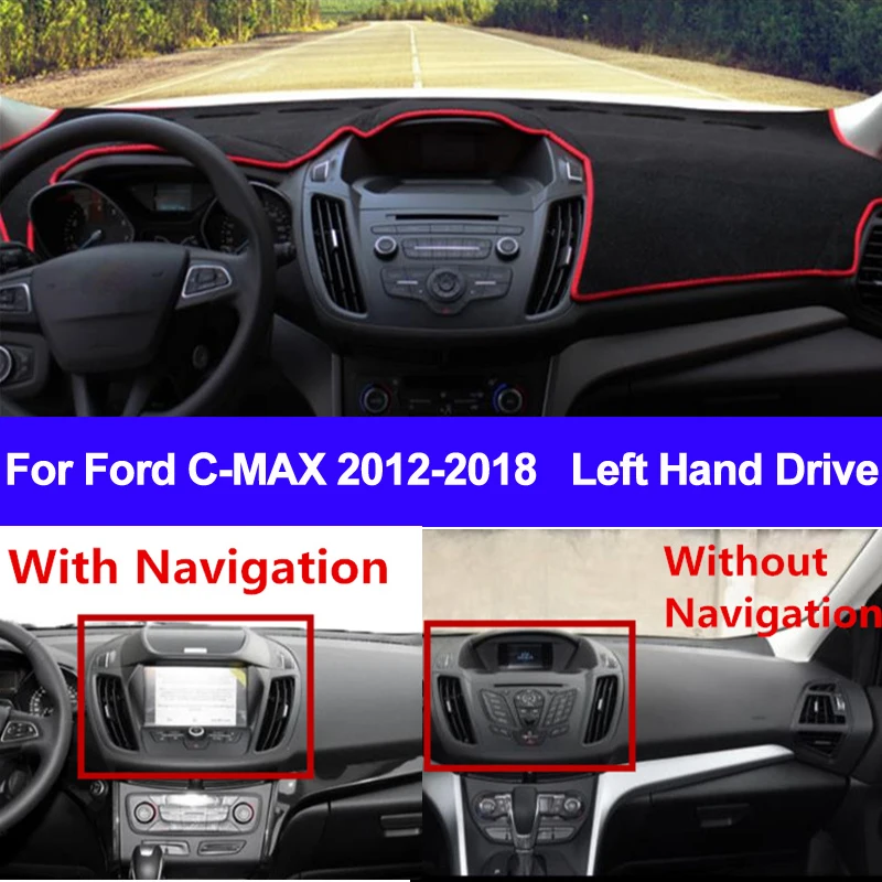 Чехол для приборной панели автомобиля коврик Ford CMAX 2012 2013 2014 2015 2016 2017 2018 защиты от