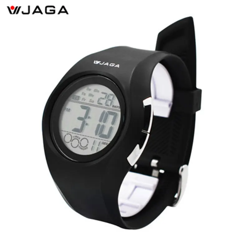 JAGA спортивные часы многофункциональные электронные часы 100 метров водонепроницаемые часы для бега спортивные часы M984