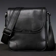 HOT High-end Black Men Retro Full-grain Genuine Cattle Hide Messeanger Bag Wear-resisting & Durable Business Briefcase (XW8669P)