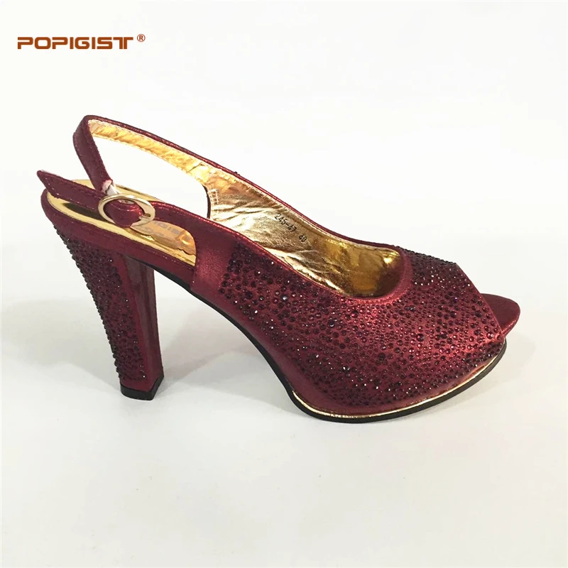 Zapatos Calidad Alta Black De Italia Negro El Bolso Con Bolsa sliver Italianos Boda 2017 wine Sets Últimas Juego green La gold A Zapato Color Y Africana w8xnFaZq