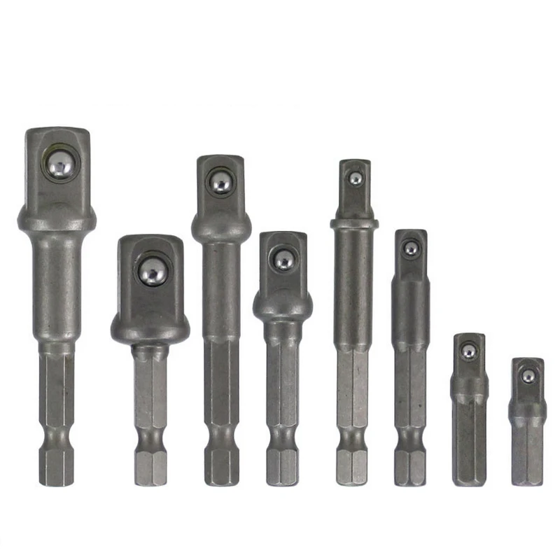 

8pcs Extension Bar Socket Adapter Bits Set 1/4" 3/8" 1/2" Hex Shank Screw Driver Extension Drill Bits Set