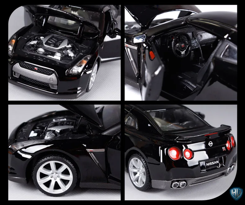 Maisto 1:24 Nissan GTR спортивный автомобиль белый литой под давлением модель автомобиля игрушка в коробке 31294