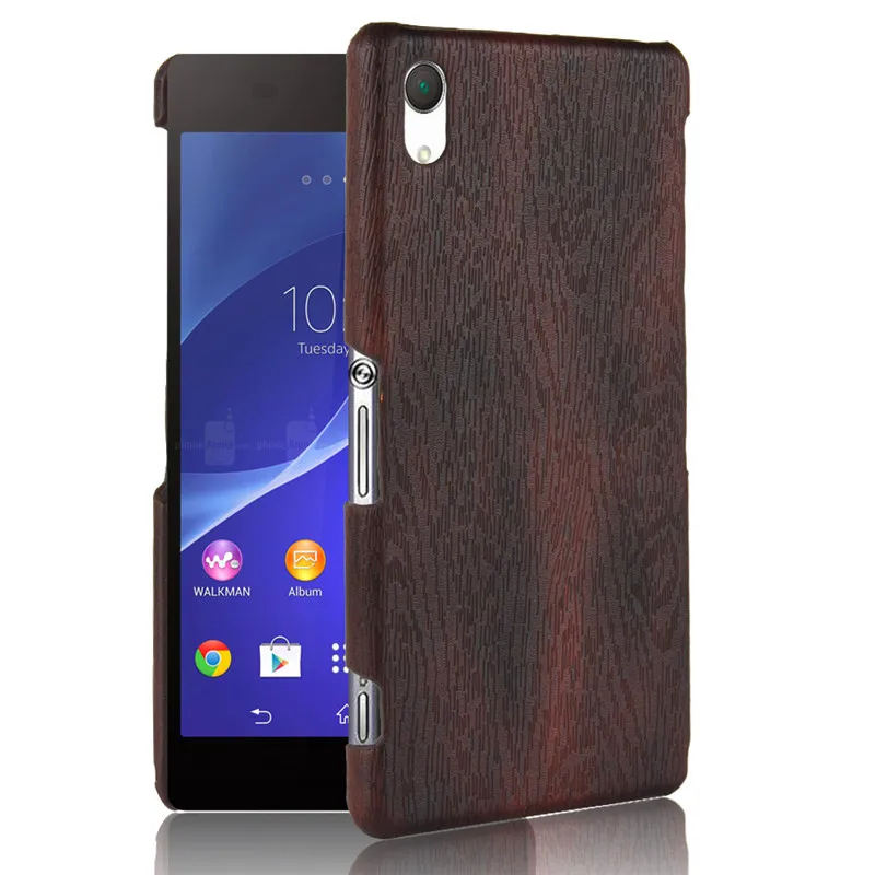 Чехол для Sony Z 3 Z3 D6603 D6533 жесткая задняя крышка из поликарбоната с деревянным