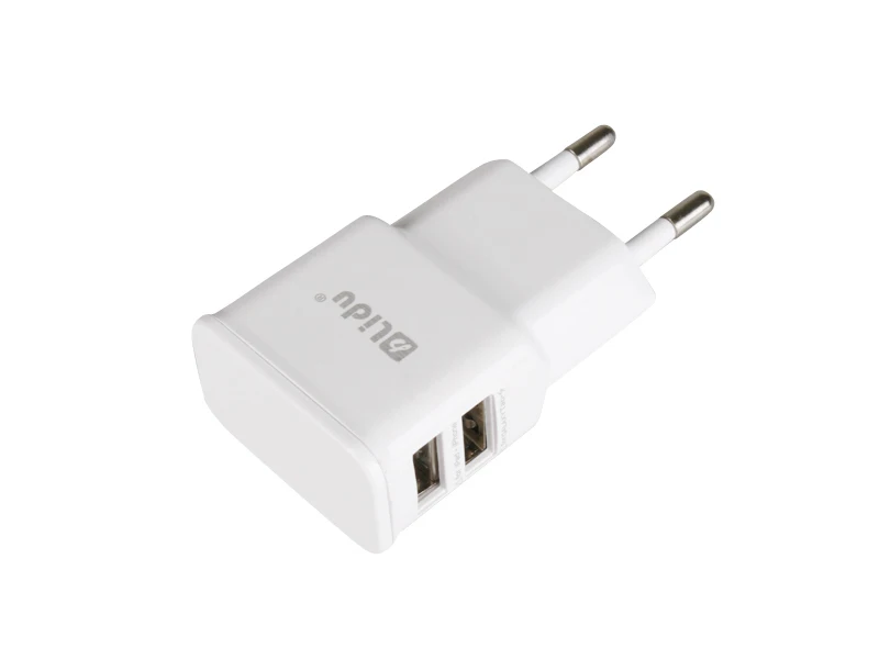 

New Universal Wall Travel Power Charger Plug Dual USB Charger Adapter EU White