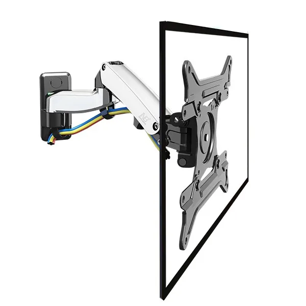 NB F300 газовая пружина 360 градусов 30-4" ТВ настенное крепление ЖК-монитор держатель алюминиевый зеркальный полированный кронштейн