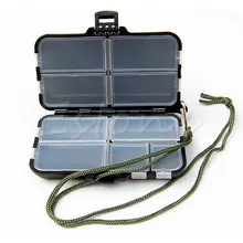 Waterproof Fishing Lure Bait Tackle Storage Box Case Bag With 9 Compartments