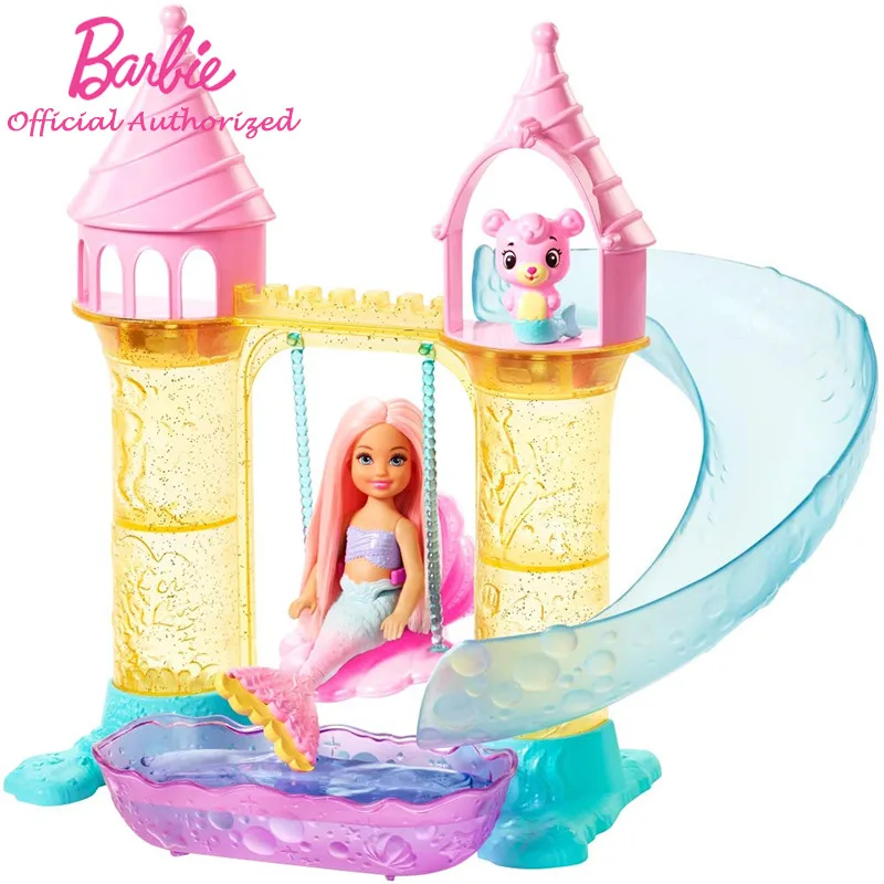 Барби авторизует Игрушки для девочек Барби клуб Челси кукла Спящая Барби кровать FXG83 Мода девушка забавный щенок игрушки для подарка на день рождения - Цвет: FXT20