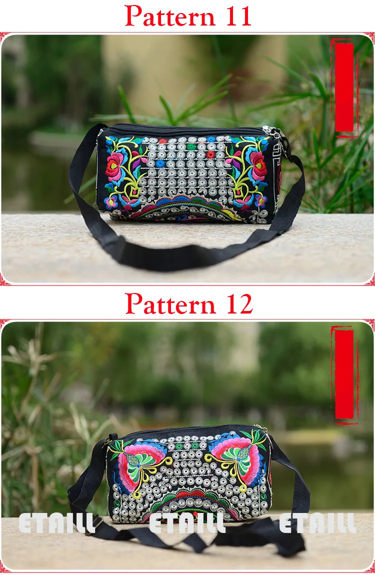 embroidery embroidered shoulder bag