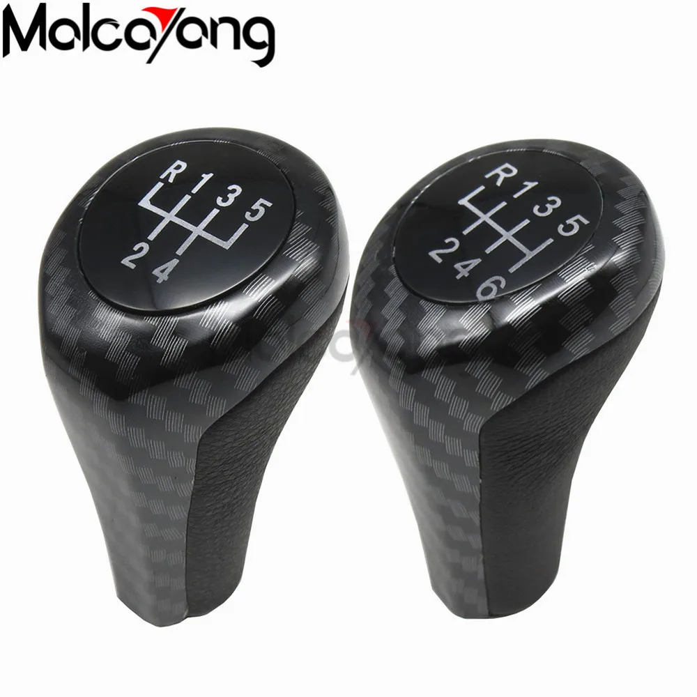 Good Feel Carbon Fiber color Knob Gear Shift Head Shifter 5 6 Lever for