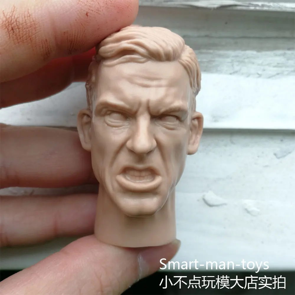 

1/6 scale Custom blank Head Sculpt soldier man unpainted Facial expression 1.0