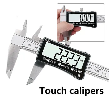 

0-150mm Stainless Steel Touch Screen Digital Caliper High Precision Electronic Caliper Mini Measuring Tool
