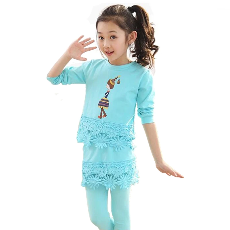 

Spring Autumn Kids Clothes For Baby Girls Brief Modal Clothing Set Children's Sport Suits Conjunto Menina Outfits Tracksuit