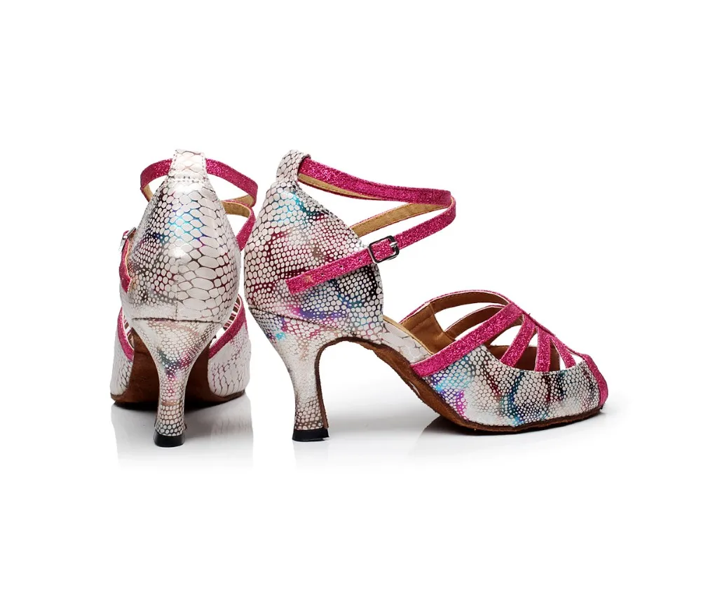 Женские сандалии для сальсы, обувь для латинских бальных танцев, высокий каблук 6 см 7 см 8 см, женская обувь для танго самбы, современная танцевальная обувь WD206