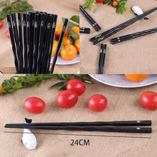 Палочки для еды китайские натуральные японские палочки для еды набор 10 пар японские палочки для еды сплав Нескользящие суши Chop набор палочек подарок K606