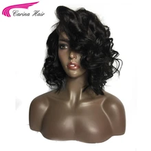 Carina Full Lace Human Hair Wigs with Baby Hair Side Part Loose Wave Brazilian Remy Hair Pre-Plucked Hairlin Glueless Wigs