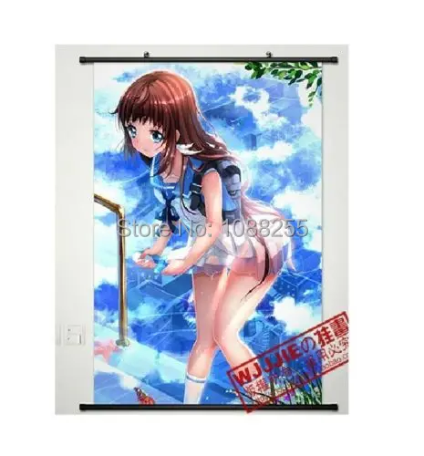Домашний Декор настенный прокрутка постер Nagi no Asukara Mukaido Manaka Косплей Аниме | Дом и