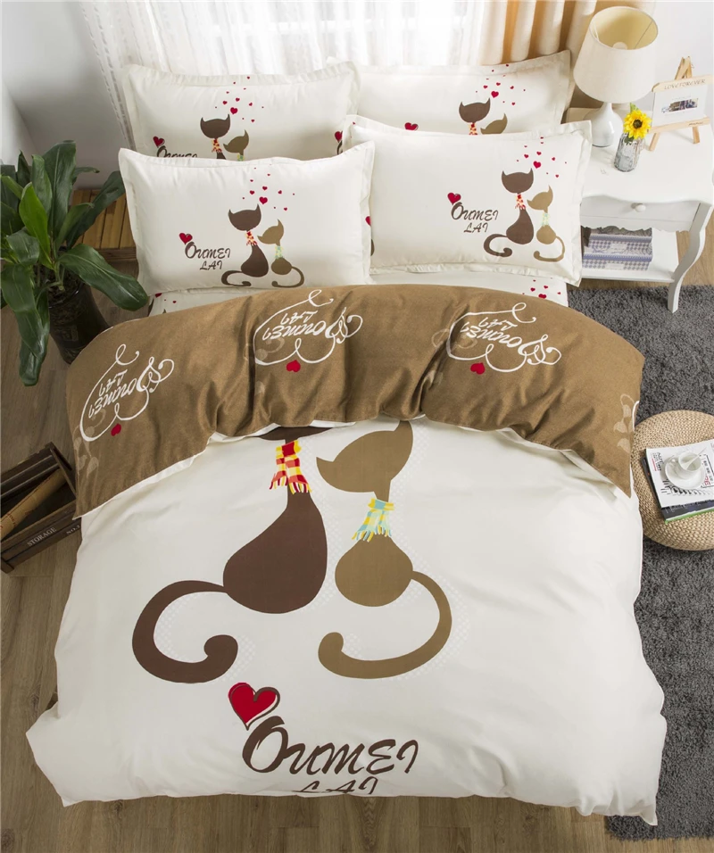 1 Piece Comfortable Thick Cotton Bedding Sheet Cheap Soft Brushed