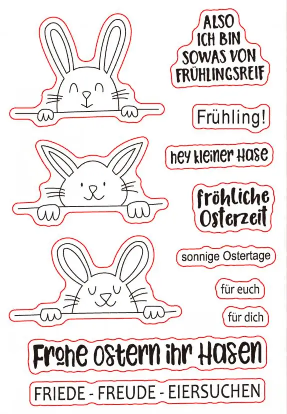 

German Transparent Clear Stamp for DIY scrapbooking/Card Making C3