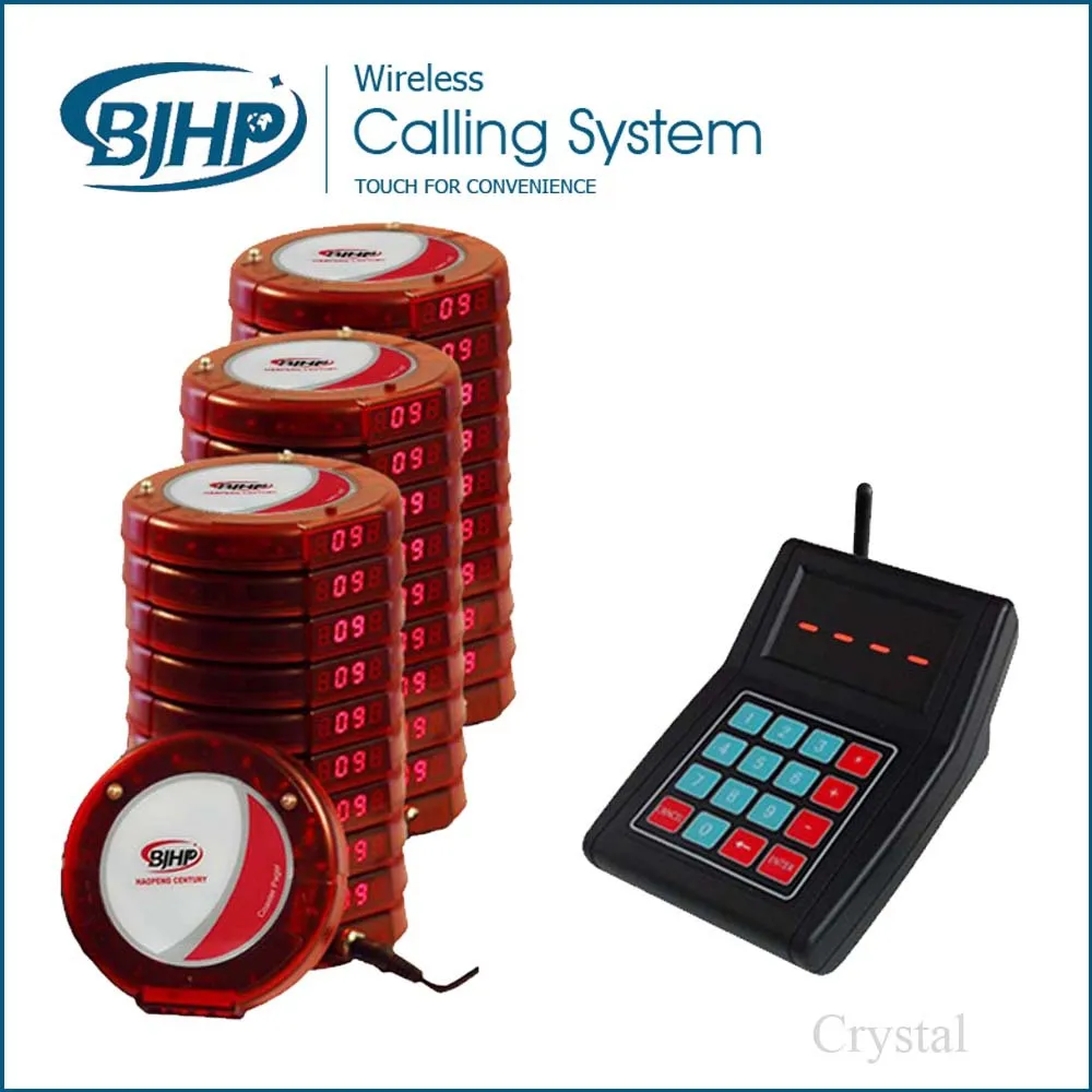 

1 keypad30guest coaster pager 3 charger waiter call customer Personal pager coaster paging system restaurant queue paging system