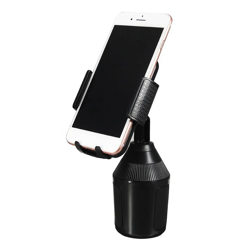 Online Soporte para taza de coche ajustable de 360 grados soporte Universal para teléfonos móviles para coche soporte GPS accesorios interiores soporte para bebidas Envío Directo