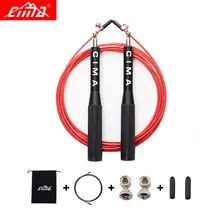 CIMA New Jump Ropes Men and Women Professional Bearing Skip Rope Boxing Gym Fitness metal cable Jump rope with cloth Carry bag