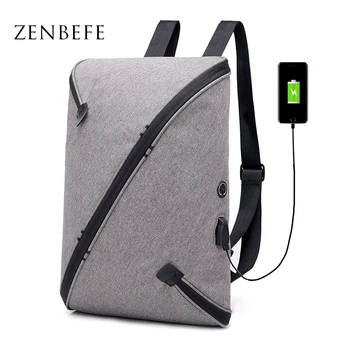 

ZENBEFE New Design Backpacks Cool Backpacks For Business Bag USB Charging With Earphone Port Backpack Daypack Travel Rucksack