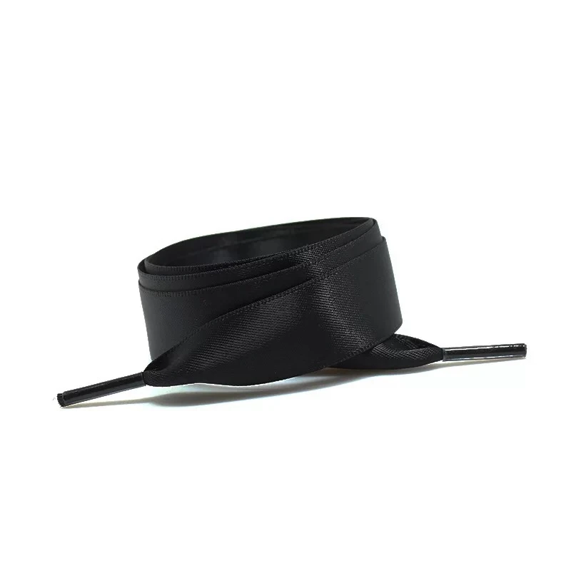 ZEACCT 1 Paar Satinband-Schnürsenkel, Flache Satin-Schnürsenkel