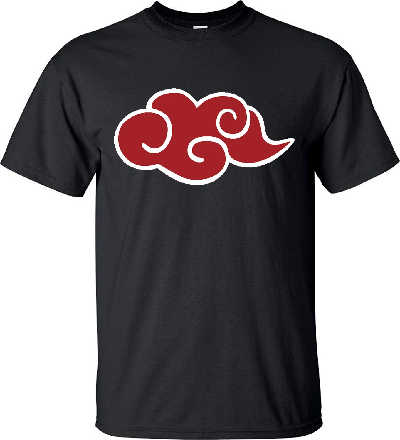 Hot Sale Japanese Anime Naruto Akatsuki Red Cloud T Shirt Summer Men
