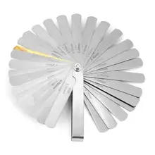 89 мм из нержавеющей стали Feeler Калибр и императорская линейка инспекция сварки инструмент 0,04-0,88 мм высокого качества