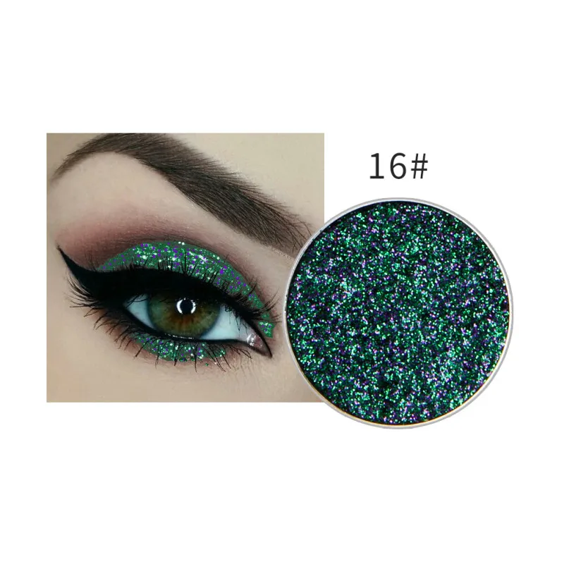 NICEFACE 1Pc Single Color Long-lasting Diamond Eyes Shadow Eye Glitter Shimmer Makeup Powder Monochrome Glitters 24colors TSLM1