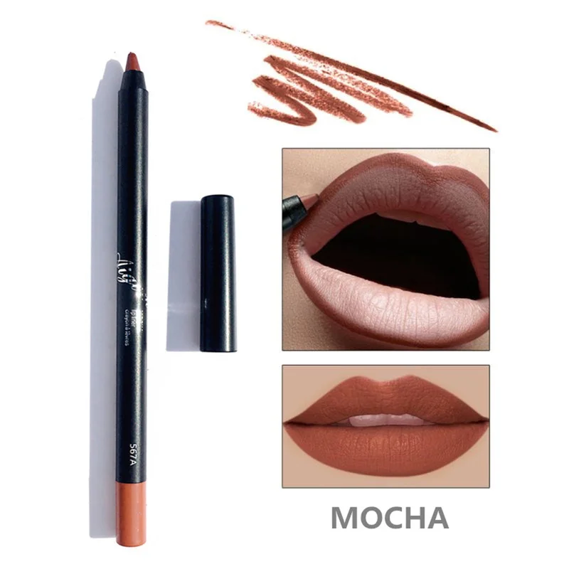 Макияж карандаш для губ легко носить водостойкий матовый карандаш для губ для женщин помада Карандаши для губ 4 цвета TSLM1