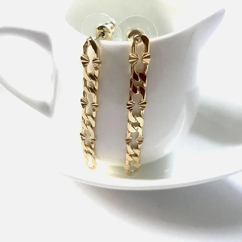 Корейские модные роскошные серьги-цепочки/pendientes mujer moda /brincos/boucle d'oreille/kolczyki/orecchini donna/ohrrringe - Окраска металла: gold