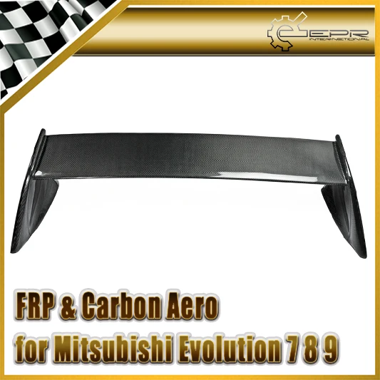 

Car Accessories For Mitsubishi Lancer Evolution EVO 7 8 9 FQ Type Carbon Fiber Rear Spoiler Glossy Fibre Trunk Wing Boot Trim